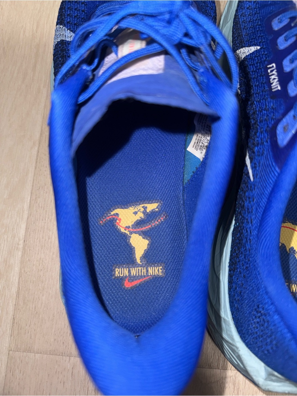 Nike Zoomx Pegasus Turbo Flyknit Racer Blue/ Sail Blue/ Lavender Stripe - Picture 6 of 11